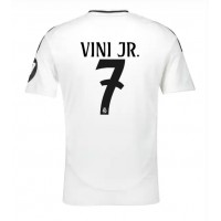 Camisa de Futebol Real Madrid Vinicius Junior #7 Equipamento Principal 2024-25 Manga Curta